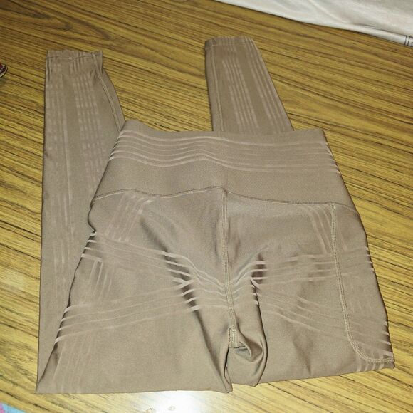 FANKA BODY SCULPT Sz M RESISTANCE Supportive Reversible Quick Dry Tan Leggings - Picture 4 of 13